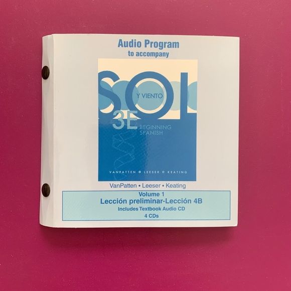 Sol y viento: Beginning Spanish 3rd Edition 4 CDs